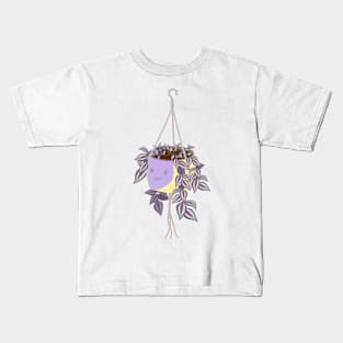 tradscantia plant in intersex pride pot Kids T-Shirt